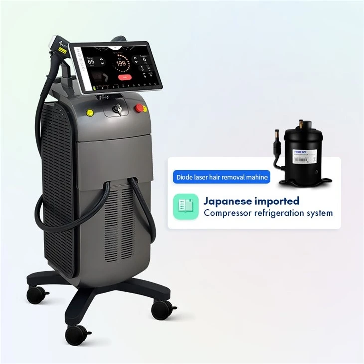Ice Titanium 4 Wavelengths Diode Laser Hair Removal Machine